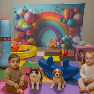 cantinho infantil 7 itens